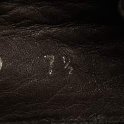 Pre Owned Prada Sport Dark Brown Leather Low Top Sneakers Size 41.5