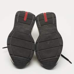 Prada Sport Black Mesh and Neoprene Low Top Sneakers Size 41