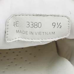 Pre Owned Prada Sport White Leather and Nylon Low Top Sneakers Size 43.5