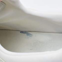 Pre Owned Prada Sport White Leather and Nylon Low Top Sneakers Size 43.5