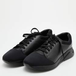 Pre Owned Prada Sport Leather and Neoprene Low Top Sneakers Size 43.5