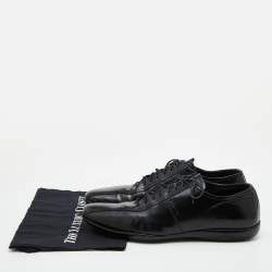 Pre Owned Prada Sport Black Leather Lace Up Oxfords Size 45