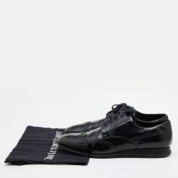 Prada Sport Black Leather Lace Up Derby Size 42