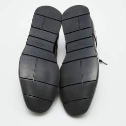 Prada Sport Black Leather Lace Up Derby Size 42