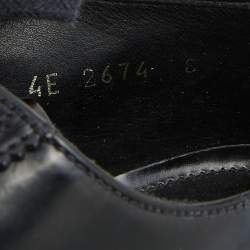 Prada Sport Black Leather Lace Up Derby Size 42