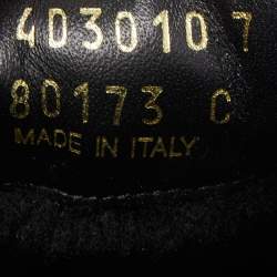 Pre Owned Prada Sport Black Leather Low Top Sneakers Size 41