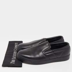 Pre Owned Prada Sport Black Leather Low Top Sneakers Size 41