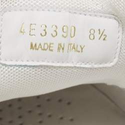 Prada Sport White Leather Low Top Sneakers Size 42.5