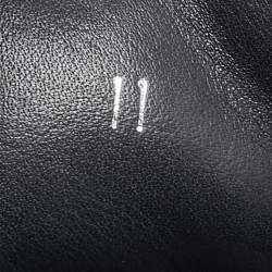 Pre Owned Prada Sport Black Leather and Mesh Low Top Sneakers Size 45