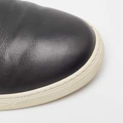 Pre Owned Prada Sport Black Leather Slip On Sneakers Size 42.5