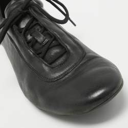 Pre Owned Prada Sport Black Leather Low Top Sneakers Size 43