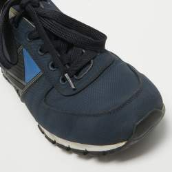 Pre Owned Prada Sport Navy Blue Nylon Low Top Sneakers Size 41