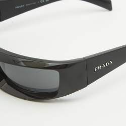 Prada Black SPR25Y Runaway Shield Sunglasses