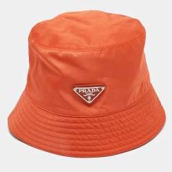 Prada Orange Re-Nylon Bucket Hat M