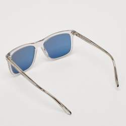 Prada Grey Mirrored SPR 18W Square Sunglasses