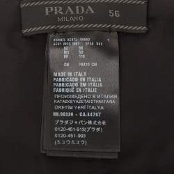 Prada Black Satin Satin Tuxedo Cummerbund