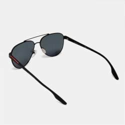 Prada Black SPS 54T Aviator Sunglasses