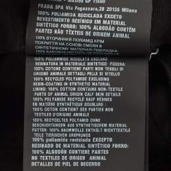 Pre Owned Prada Black Re-Nylon Baseball Cap L