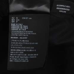 Pre Owned Prada Black Nylon Re-Nylon Baseball Cap S