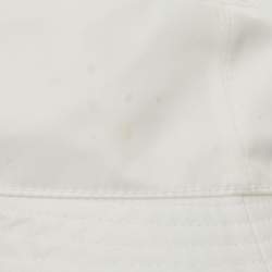 Pre Owned Prada White Re-Nylon Bucket Hat S