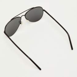 Pre Owned Prada Black SPR 66X Aviator Sunglasses