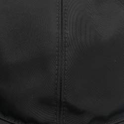 Pre Owned Prade Black Triangle Logo Re-Nylon Baseball Cap M
