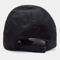 Pre Owned Prada Black Re-Nylon Baseball Cap L
