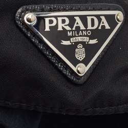 Pre Owned Prada Black Re-Nylon Baseball Cap L