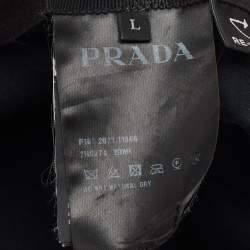 Pre Owned Prada Black Re-Nylon Baseball Cap L
