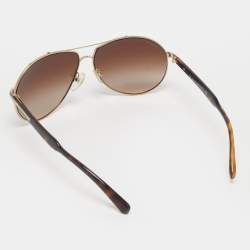 مملوكة مسبقًا Prada Brown Gradient SPR 50NA Aviator Sunglasses