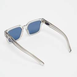 Pre Owned Prada Grey Gradient SPR 03Z Frame Square Sunglasses