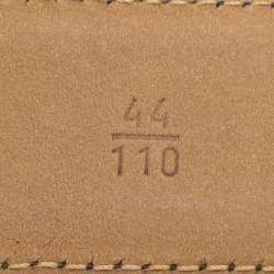 Pre Owned Prada 110 Buckle Belt Brown Leather