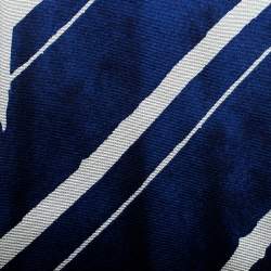 Prada Grey and Blue Printed Silk Traditional Tie
