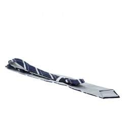 Prada Grey and Blue Printed Silk Traditional Tie