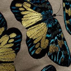 Prada Vintage Multicolor Butterfly Motif Silk Jacquard Traditional Tie
