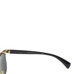 مملوكة مسبقًا نظارة شمسية برادا مربعة أس بي أر 52كيو ذهبية/ سوداء