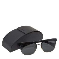 مملوكة مسبقًا نظارة شمسية برادا مربعة أس بي أر 52كيو ذهبية/ سوداء