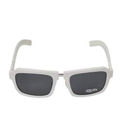 Prada White/Black SPR09X Square Sunglasses