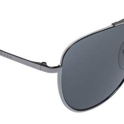 Pre Owned نظارة شمسية برادا أفياتور أس بي أر 50يو رمادية/ لون فضي داكن