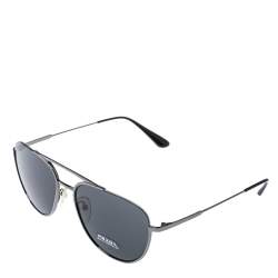 Pre Owned نظارة شمسية برادا أفياتور أس بي أر 50يو رمادية/ لون فضي داكن