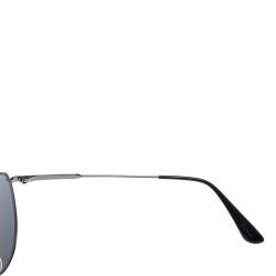 Pre Owned نظارة شمسية برادا أفياتور أس بي أر 50يو رمادية/ لون فضي داكن