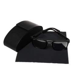Pre Owned Prada Brown Tortoise SPR 14T Square Sunglasses