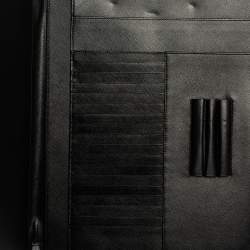 Pre Owned Prada Black Saffiano Leather Document Holder
