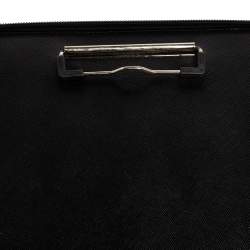 Pre Owned Prada Black Saffiano Leather Document Holder
