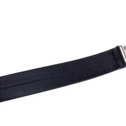 Prada Black Leather Buckle Belt 100 CM