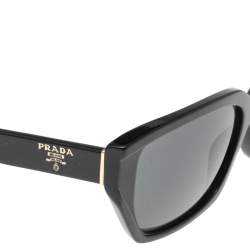 Prada Black SPR 15X Rectangle Sunglasses