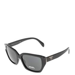 Prada Black SPR 15X Rectangle Sunglasses