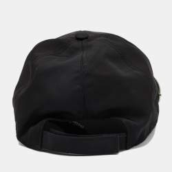 Prada Black Nylon Baseball Cap L