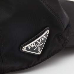 Prada Black Nylon Baseball Cap L