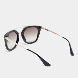 Prada Gold Tone/Brown Gradient SPR13Q Cinema Aviator Sunglasses